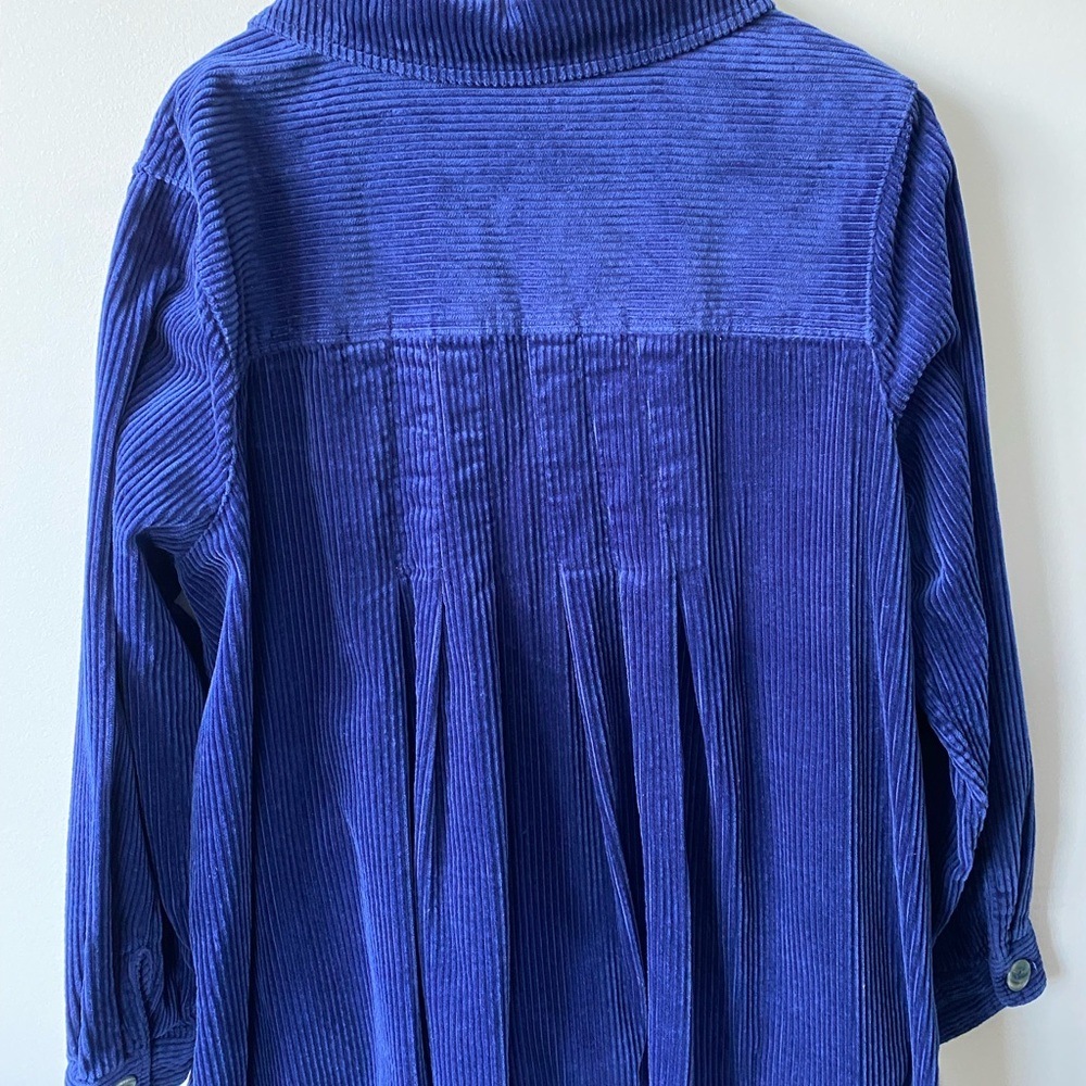 Woman Within Coat Blue Corduroy Women's 1X Swing Jacket  NWOT 92085 - Picture 5 of 6